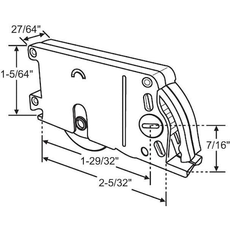 Strybuc Patio Screen Door Roller Assy. 10-443